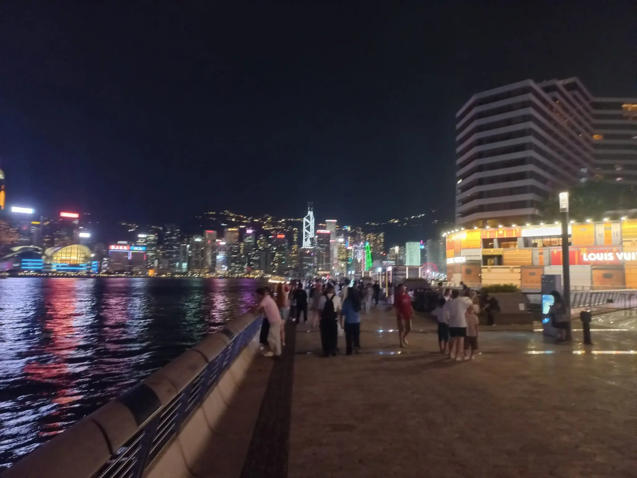 Chinese megacity skyline at night